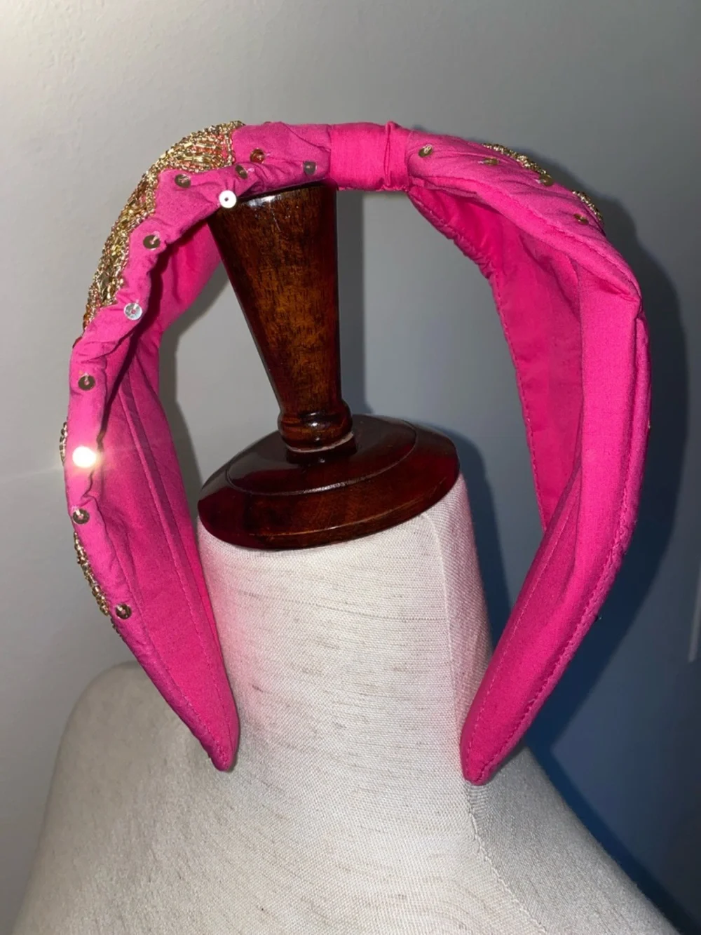 Kay Lee Pink Beaded Headband